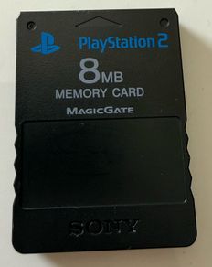 Original Sony PlayStation 2 PS2 8MB Memory Card MagicGate | Black | SCPH-10020