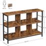 6 Tier Bookcase Open Storage Shelf Office Living Room Bedroom 120 x 33 x 80 cm Image 4