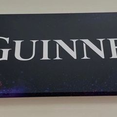 Large Guinness Sign for Home Bar Man Cave Shed