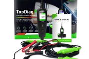 TopDiag P100 OBD2 Scanner 12V 24V Car Truck Power Scan Electric Circuit Tester Probe Car Battery Tester Automotive Tool PK PS100