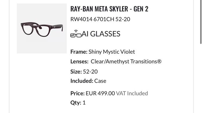 Rayban Meta Gen 2 Skyler