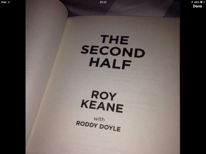 Roy Keane second half book