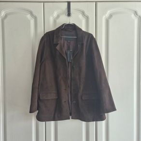 M & S Authgraph Suede Brown Jacket