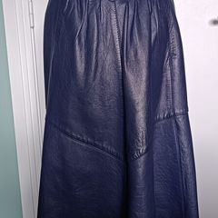 Vintage leather skirt