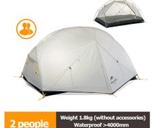 BRAND NEW Camping Tent Ultralight Outdoor 3 Season Waterproof 20D Nylon Hiking Tent 2 Person Backpacking Tent
