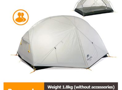 BRAND NEW Camping Tent Ultralight Outdoor 3 Season Waterproof 20D Nylon Hiking Tent 2 Person Backpacking Tent