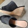 Black Suede Wedge Size 6 Image 3