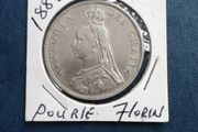 Victorian Silver Double Florin