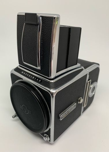 Hasselblad 500 cm vintage medium format film camera and A12 film back