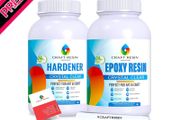 1L Epoxy Resin Kit - Crystal Clear Epoxy Resin Kit &amp; Hardener for DIY Art, Mold Casting, Wood, Jewelry Making, Coasters, Table Top, Countertop Coating - Food Safe, Heat &amp; UV Resistant (FREE POSTAGE)