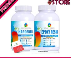 1L Epoxy Resin Kit - Crystal Clear Epoxy Resin Kit & Hardener for DIY Art, Mold Casting, Wood, Jewelry Making, Coasters, Table Top, Countertop Coating - Food Safe, Heat & UV Resistant (FREE POSTAGE)