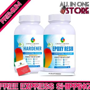 1L Epoxy Resin Kit - Crystal Clear Epoxy Resin Kit & Hardener for DIY Art, Mold Casting, Wood, Jewelry Making, Coasters, Table Top, Countertop Coating - Food Safe, Heat & UV Resistant (FREE POSTAGE)