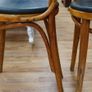 Set of 4 Vintage Bentwood Bistro Chairs (Czechoslovakia) Image 7