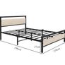 Double Bed Frames with Wood Headboard Image 8