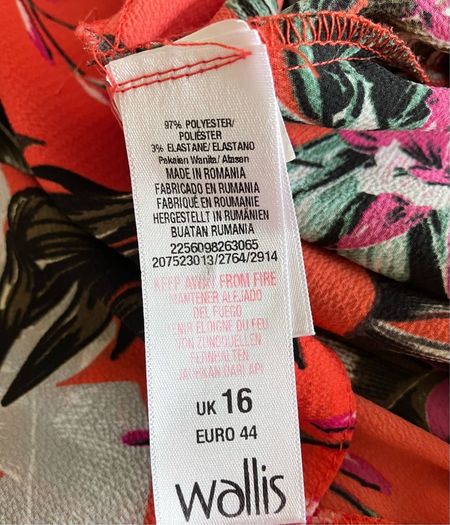 Size 16, Orange Top by Wallis