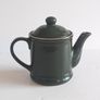 Vintage 1996 Taiwan Ceramic Green Teapot Image 3