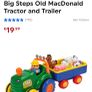 Big Steps Old MacDonald Tractor and Trailer Image 2