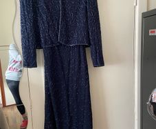 Long evening dress with bolero jacket, size 10