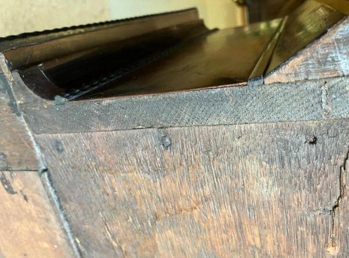 Antique book / linen press, rare piece