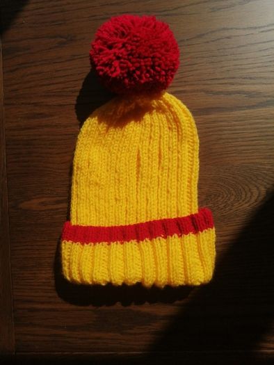 hand knitted adults bobble hats