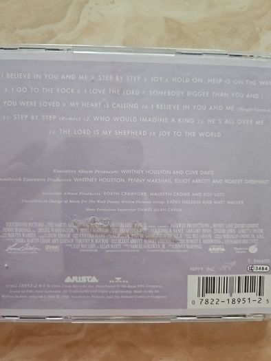 Whitney Houston CD - The Preachers Wife Soundtrack