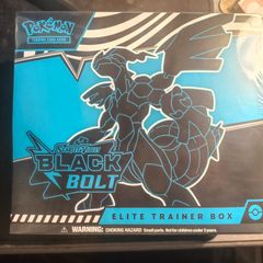 Pokemon Black Bolt etb elite trainer box sealed perfect condition