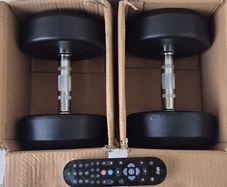 brand new 2x20kilo dumbbell weight set