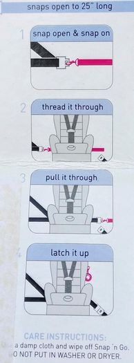 Snap N Go, Car Seat Strap (new).