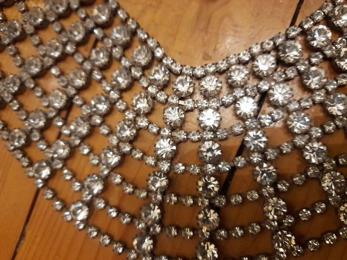 Large Crystal Collar neckpiece- Costume Jewellery