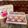 Retro Set of Six 1970s 80s Rose Glass Sundae Glasses Image 10