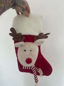 Reindeer Christmas stocking