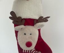Reindeer Christmas stocking
