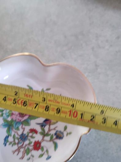 Aynsley Floral 'Pembroke' larger Heart Shaped Trinket Dish