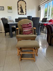 Rocking chair and footstool