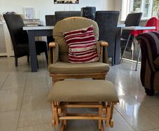 Rocking chair and footstool