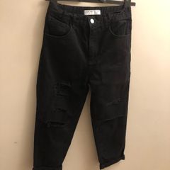 Black ripped mom jeans (age 11-12)