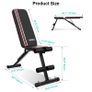 Adjustable Weight Bench Foldable Workout Bench with Incline Decline Flat Weight Lifting Sit Up Ab Bench for Exercise Image 5