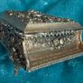 Vintage Grand Piano Jewelry Box, Gold Tone with Red Velvet Japan Image 3