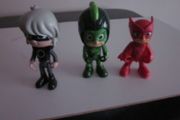 Disney PJ Masks Action Figures X3 Luna Girl 3",Super Moon Gecko 3" and