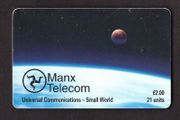 1997 Isle of Man UK2/ 21 units Universal Communications - Small World (Siemens - S30 (Module 34)) Phone Card