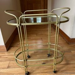 Gold Coloured Bar Cart