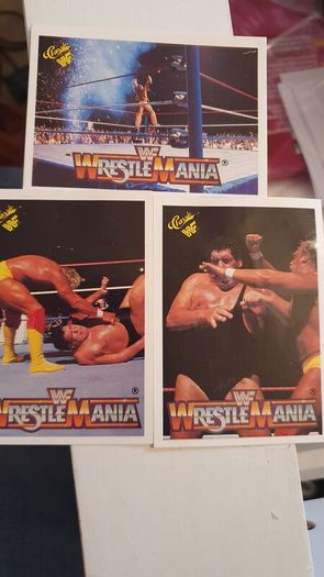 WWF History of Wrestlemania Trading Card set