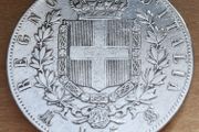 1875 M-BN Italy 5 Lire - Victor Emmanuel II Silver coin