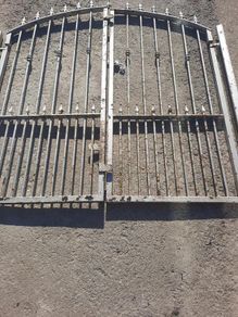 pair of gates for side entrance