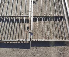 pair of gates for side entrance