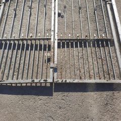 pair of gates for side entrance