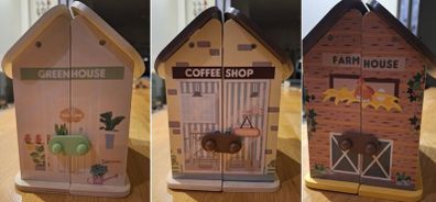Little Town Wooden Carry Case Sets
