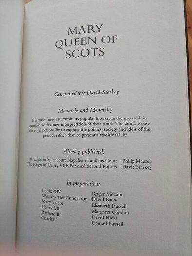 Mary Queen Of Scots.a Studt In Failure. By Jenny Wormald. Hardback With Dustjacket In Good Condition.  See Photos For Same