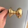 6 x round brass door knobs Image 2