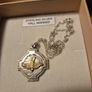 Vintage Old Sterling silver Holy Spirit Religious Medal. Image 6